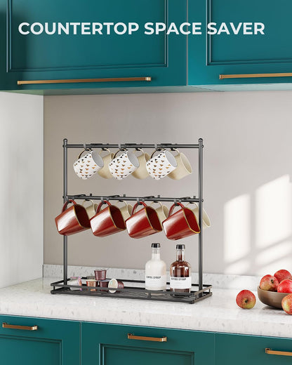Coffee Mug Holder for Countertop, Mug Tree Rack with Heavy Duty Base