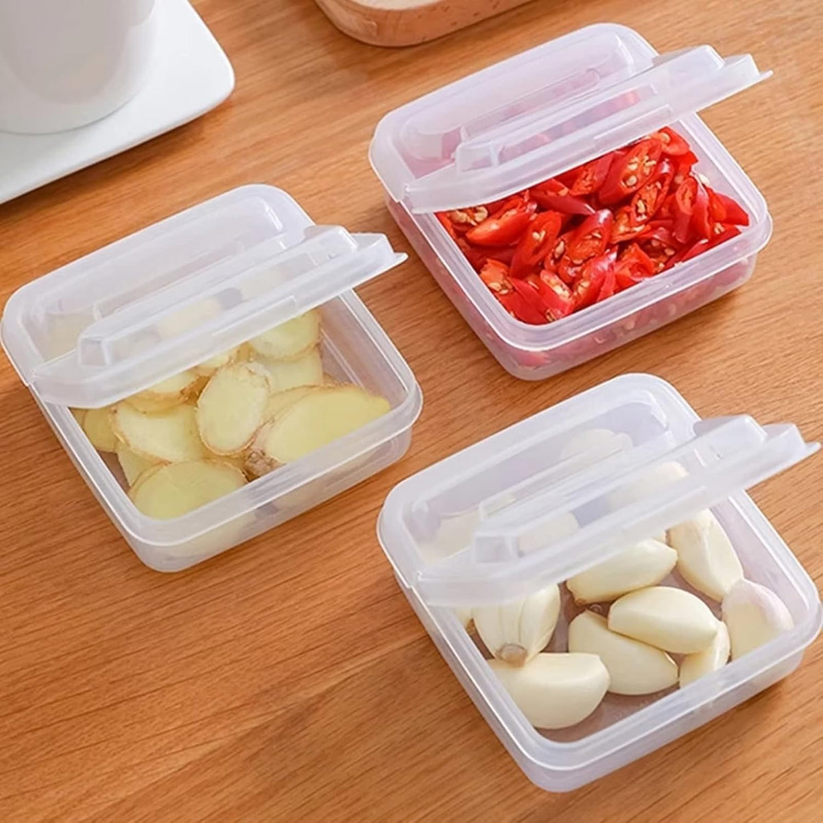2 Pack Sliced Cheese Container for Fridge, Clear Plastic Butter Block Cheese Slice Storage Box with Flip Lid for Refrigerator Food Vegetable