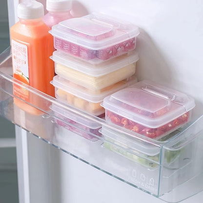 2 Pack Sliced Cheese Container for Fridge, Clear Plastic Butter Block Cheese Slice Storage Box with Flip Lid for Refrigerator Food Vegetable
