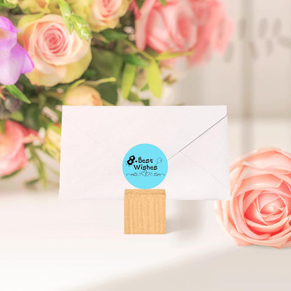 2'' Clear Thermal Labels - 500pcs Round Thermal Printer Labels, Waterproof Thermal Printer Stickers for Logo Design, Name/Price Tag, Thanks Card, Address, QR Code, 500 Labels/Roll (Clear)