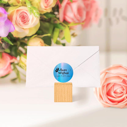 2'' Clear Thermal Labels - 500pcs Round Thermal Printer Labels, Waterproof Thermal Printer Stickers for Logo Design, Name/Price Tag, Thanks Card, Address, QR Code, 500 Labels/Roll (Clear)