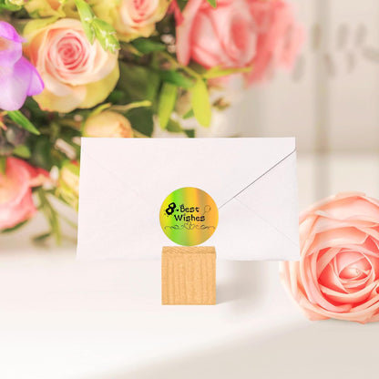 2'' Clear Thermal Labels - 500pcs Round Thermal Printer Labels, Waterproof Thermal Printer Stickers for Logo Design, Name/Price Tag, Thanks Card, Address, QR Code, 500 Labels/Roll (Clear)