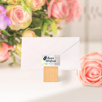 2'' Clear Thermal Labels - 500pcs Round Thermal Printer Labels, Waterproof Thermal Printer Stickers for Logo Design, Name/Price Tag, Thanks Card, Address, QR Code, 500 Labels/Roll (Clear)