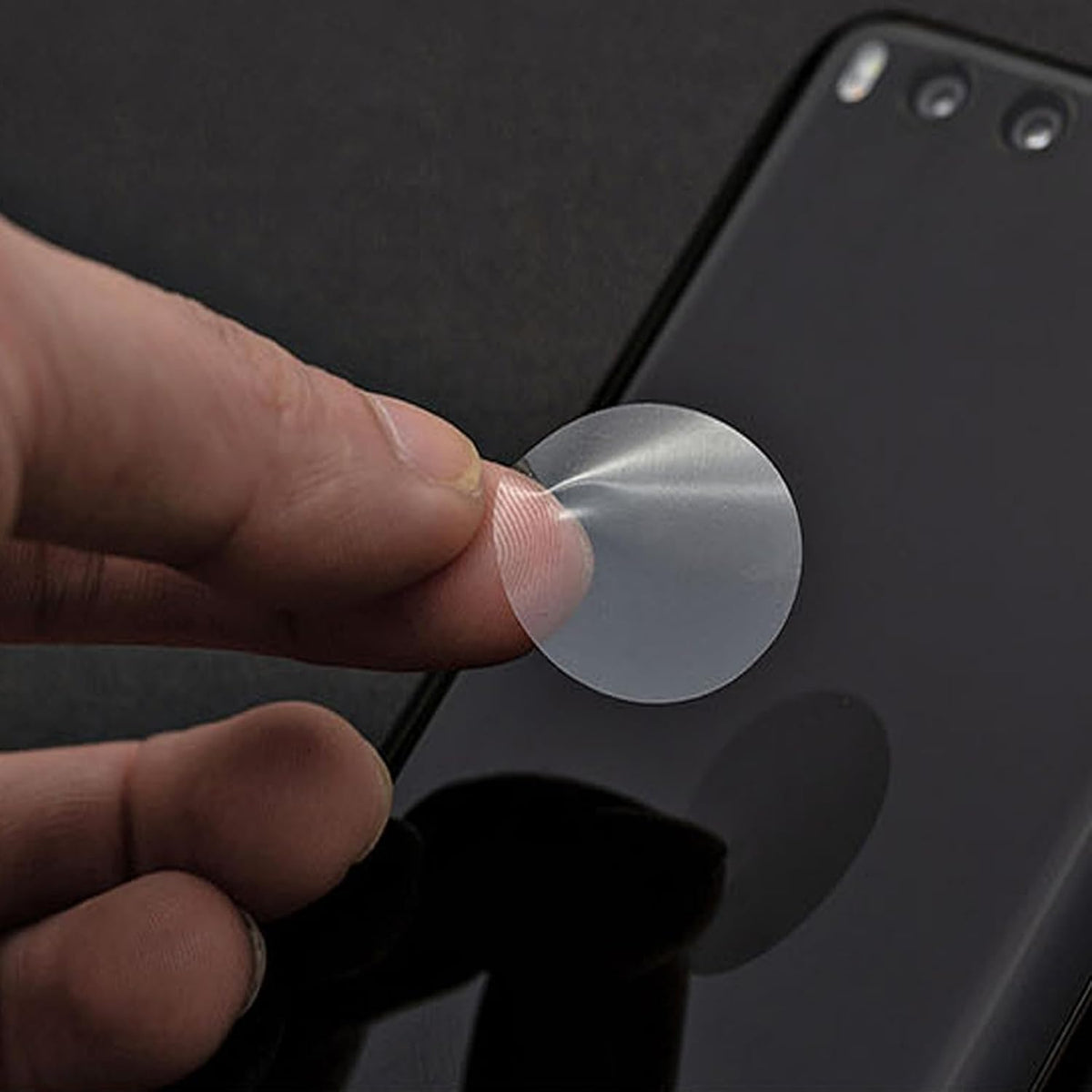 1" Clear Circle Stickers (1000 Pcs), Transparent Self-Adhesive Seals for Envelope, Cosmetic Box, Gift Bag, Mail, PVC Material, Round Wafer Package Seals