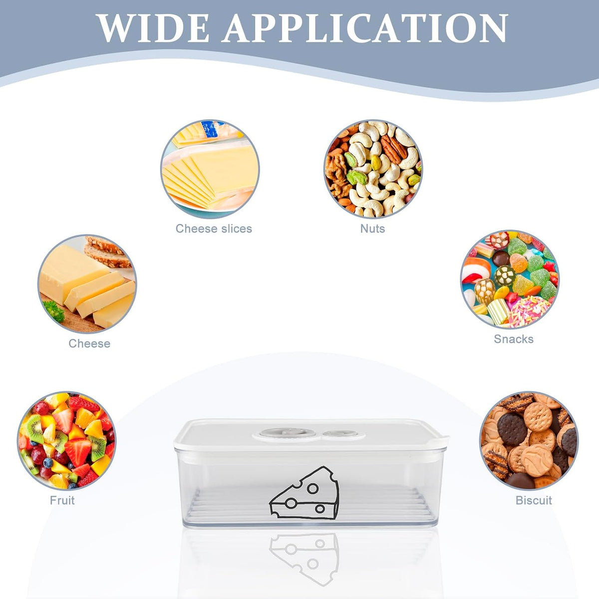 2 Pcs Cheese Container for Refrigerator,Cream Cheeses Storage Box,Cheese Keeper with Airtight Lid and Time Recording,BPA-Free Kitchen Storage Organizer Sliced,Grated,Cheddar Cheeses Saver