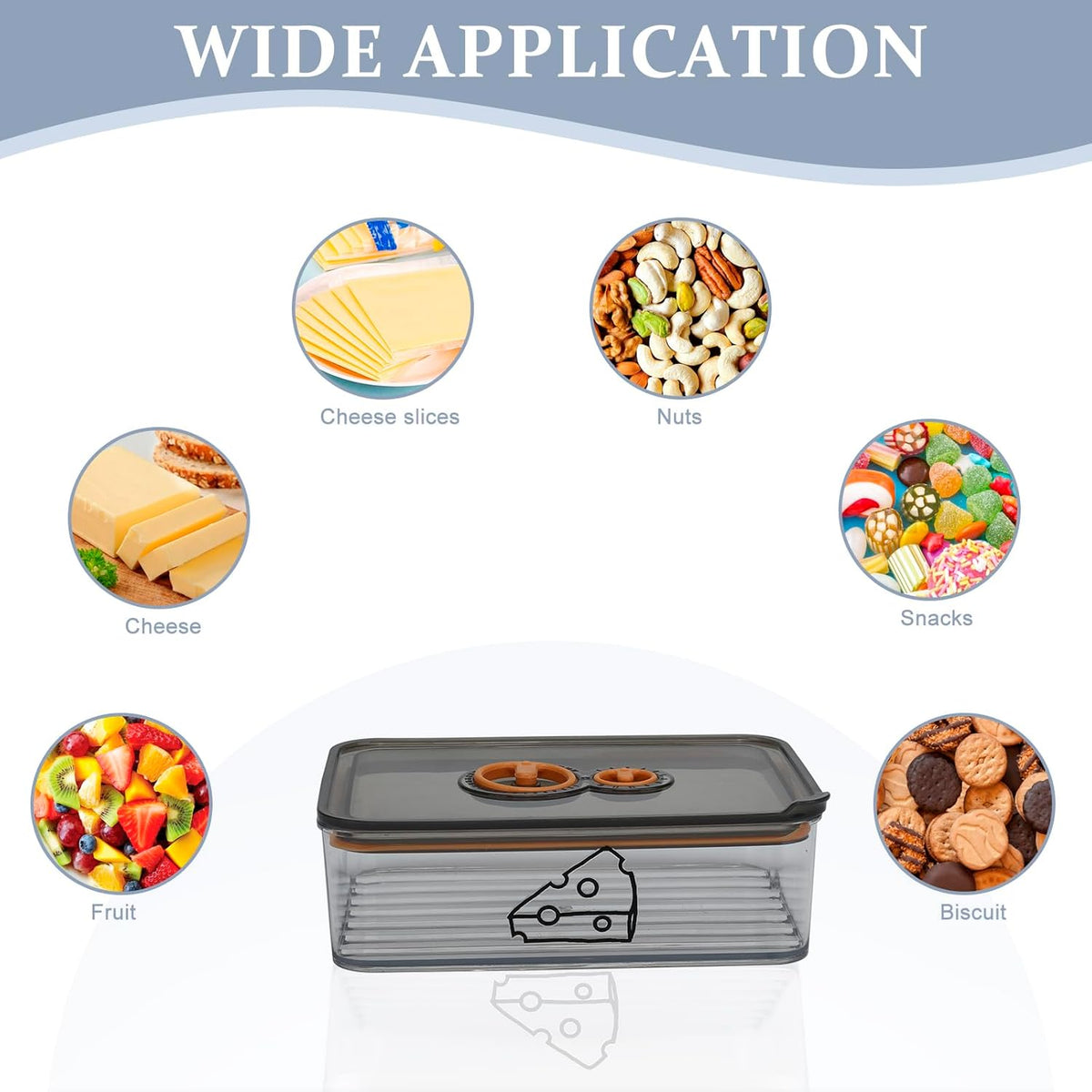 2 Pcs Cheese Container for Refrigerator,Cream Cheeses Storage Box,Cheese Keeper with Airtight Lid and Time Recording,BPA-Free Kitchen Storage Organizer Sliced,Grated,Cheddar Cheeses Saver