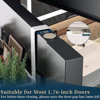 Over The Door Hooks Organizer - 3 Tier Door Hanger with 9 Coat Hooks & 2 Mesh Basket, Back Storage Organizer Hanging Towels for Bathroom, Bedroom, Black