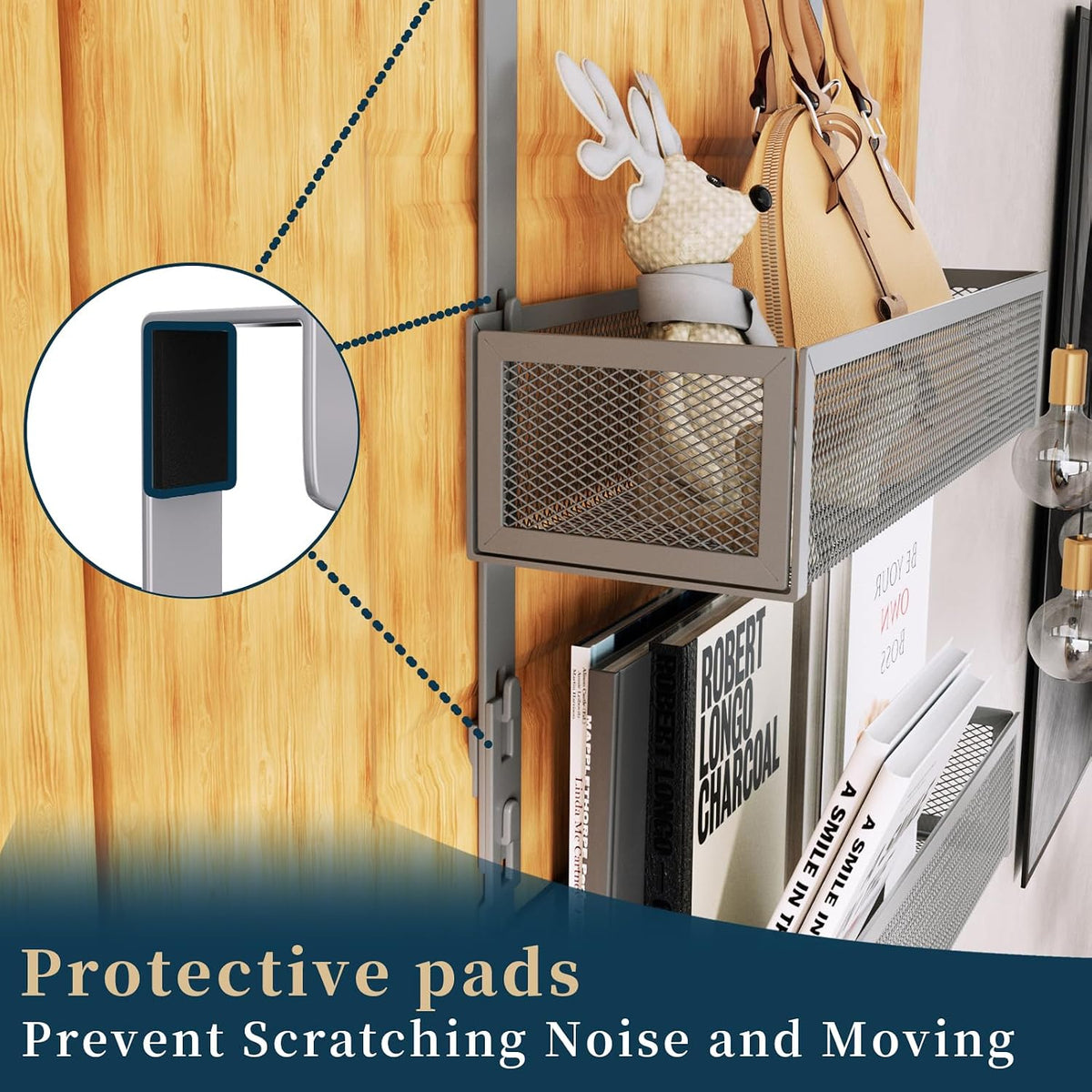 Over The Door Hooks Organizer - 3 Tier Door Hanger with 9 Coat Hooks & 2 Mesh Basket, Back Storage Organizer Hanging Towels for Bathroom, Bedroom, Black