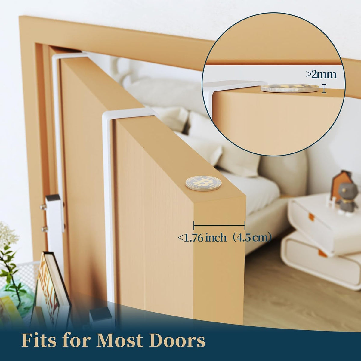 Over The Door Hooks Organizer - 3 Tier Door Hanger with 9 Coat Hooks & 2 Mesh Basket, Back Storage Organizer Hanging Towels for Bathroom, Bedroom, Black