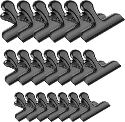 8 Pack Chip Clips, Black Bag Clips for Home Pantry Use