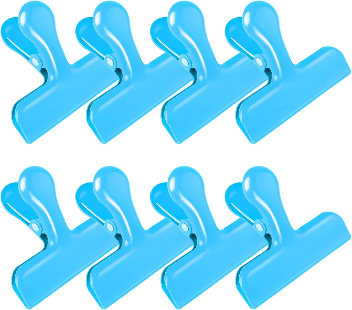 8 Pack Chip Clips, Black Bag Clips for Home Pantry Use