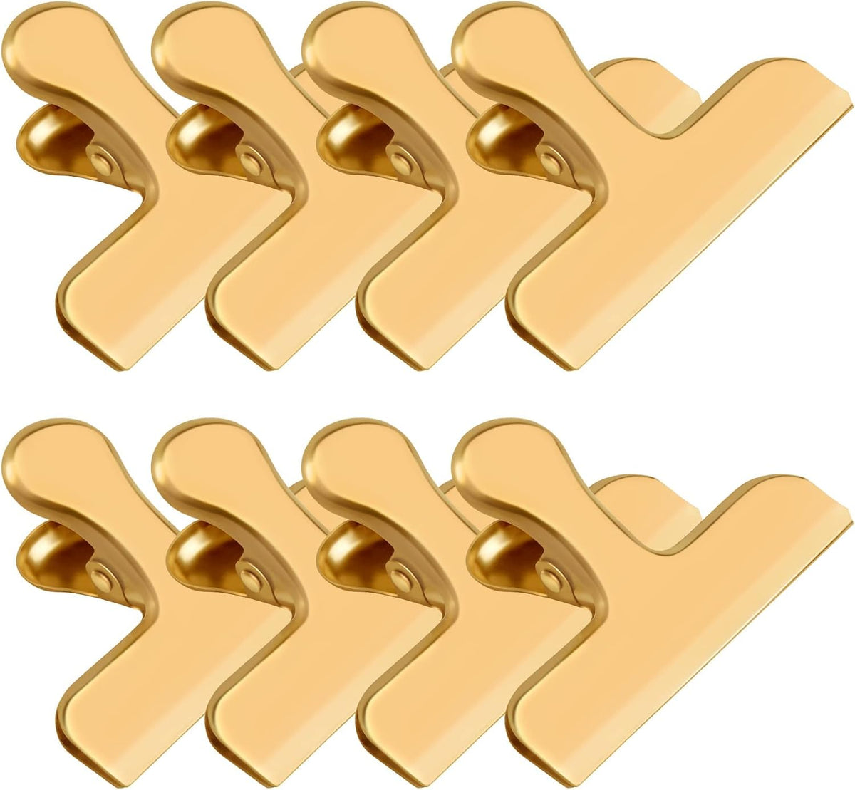 8 Pack Chip Clips, Black Bag Clips for Home Pantry Use