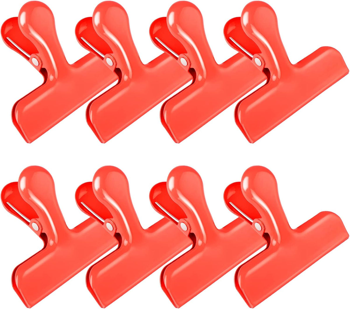 8 Pack Chip Clips, Black Bag Clips for Home Pantry Use