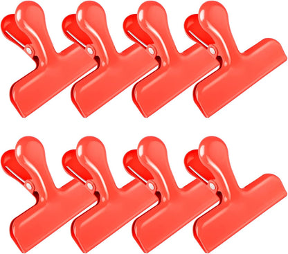 8 Pack Chip Clips, Black Bag Clips for Home Pantry Use