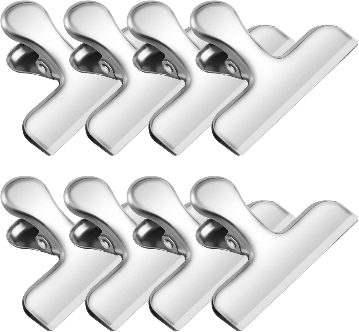 8 Pack Chip Clips, Black Bag Clips for Home Pantry Use