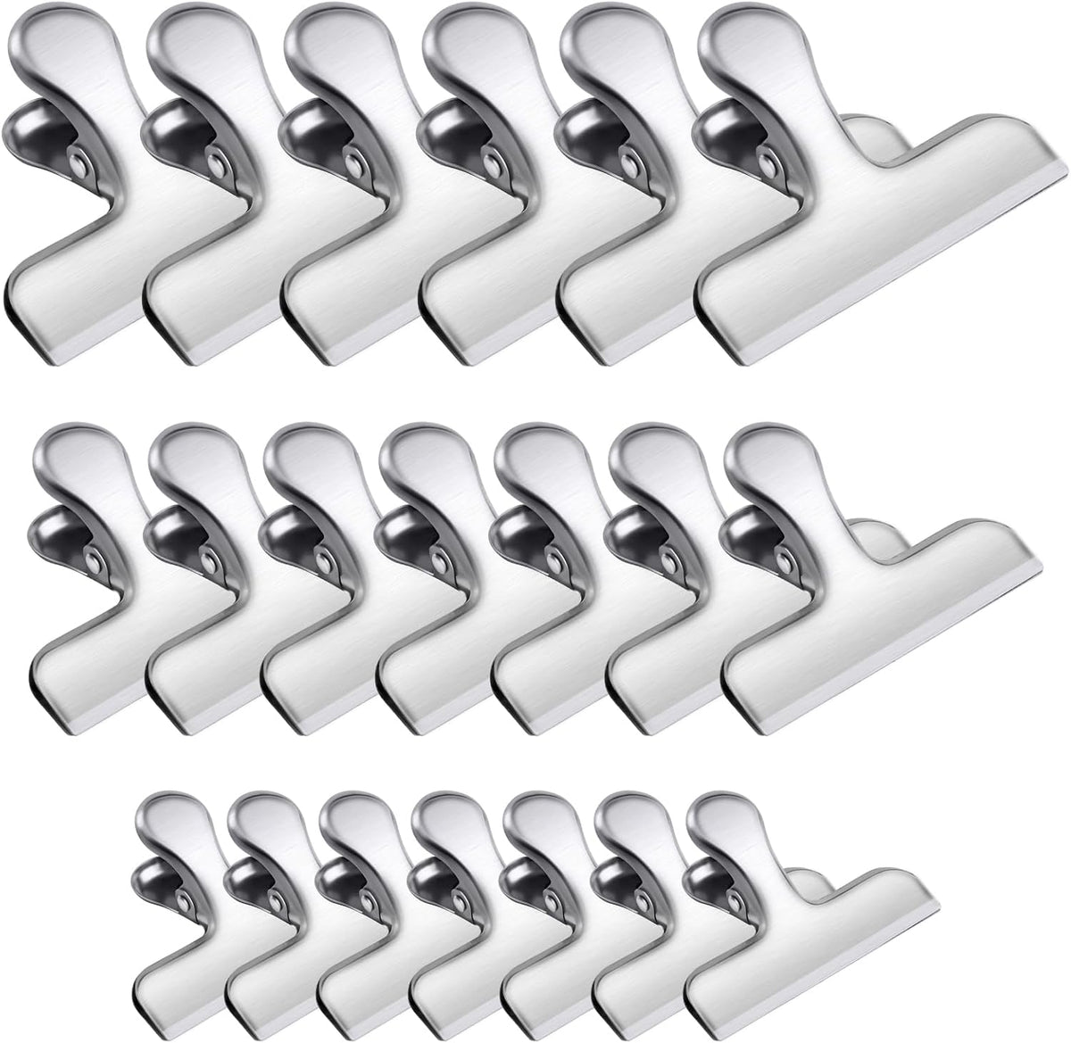 8 Pack Chip Clips, Black Bag Clips for Home Pantry Use