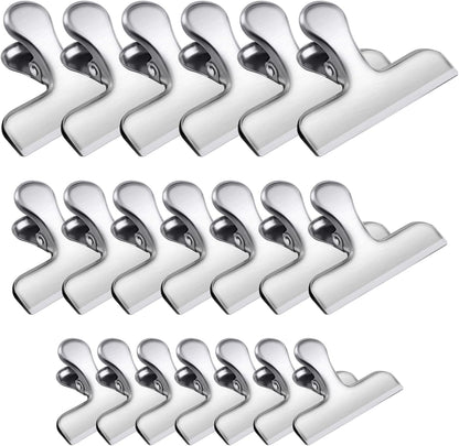 8 Pack Chip Clips, Black Bag Clips for Home Pantry Use