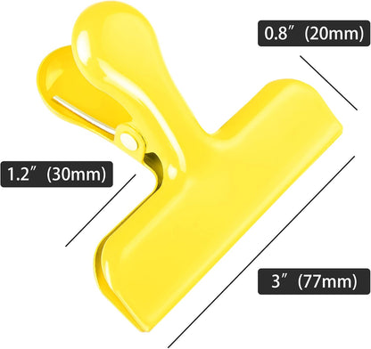 8 Pack Chip Clips, Black Bag Clips for Home Pantry Use