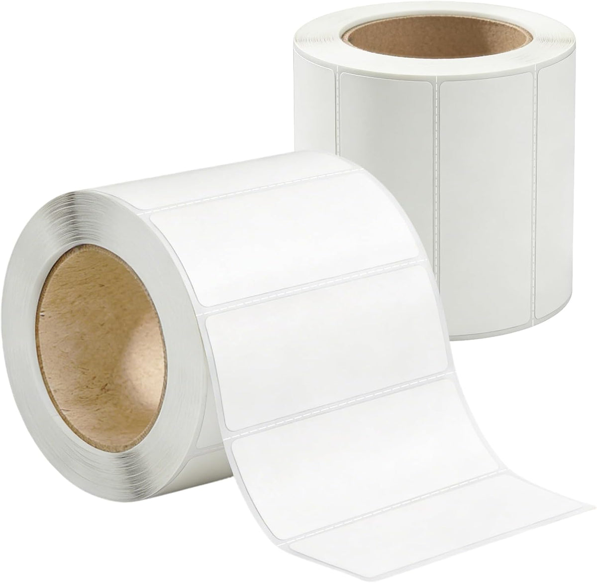700 PCS Blank Removable Freezer Labels - Food Labels with Perforated Lines, for Meal Prep Containers (4/5" x 2", 2 Rolls, 350 Count/Roll)