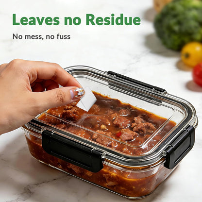 700 PCS Blank Removable Freezer Labels - Food Labels with Perforated Lines, for Meal Prep Containers (4/5" x 2", 2 Rolls, 350 Count/Roll)