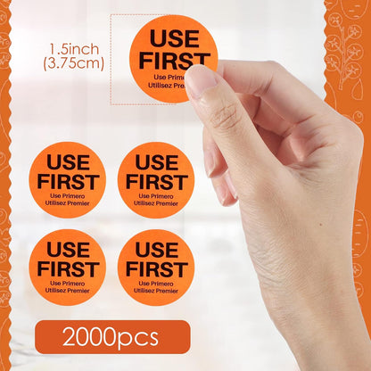 Use First Stickers 1.5",Light Green