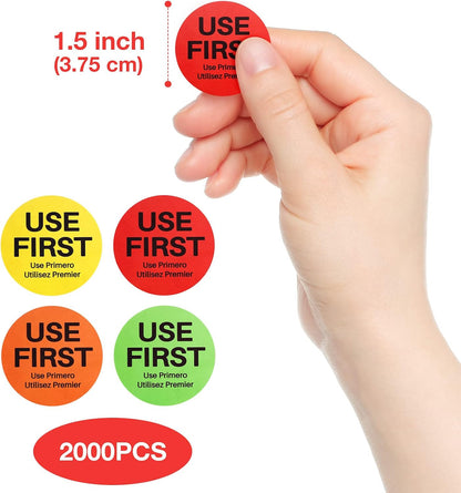 Use First Stickers 1.5",Light Green