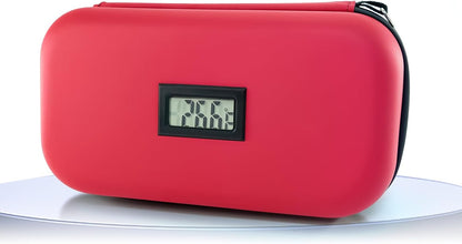 Insulin Cooler Travel Case TSA Approved Medication Cooler for Travel with Thermometer Temperature Display Diabetic Medication Organizer Medical Travel Cooler Bag with 2 Ice Pack