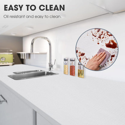 Drawer and Shelf Liner for Kitchen Cabinets, White, 12IN X 10FT
