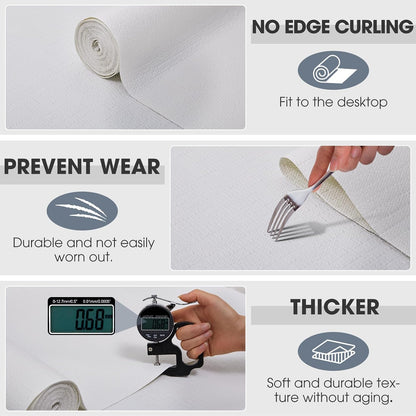 Drawer and Shelf Liner for Kitchen Cabinets, White, 12IN X 10FT
