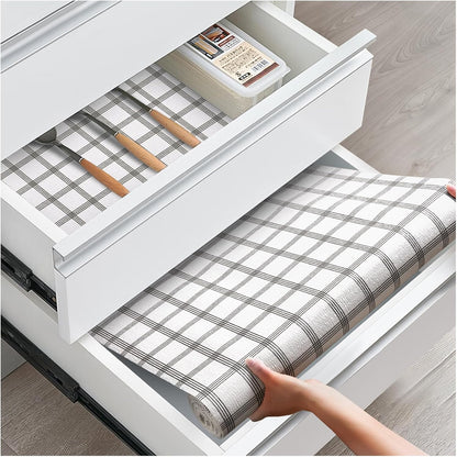 Drawer and Shelf Liner for Kitchen Cabinets, White, 12IN X 10FT