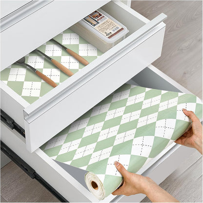 Drawer and Shelf Liner for Kitchen Cabinets, White, 12IN X 10FT