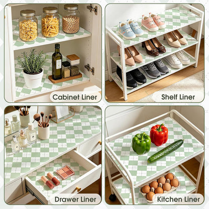 Drawer and Shelf Liner for Kitchen Cabinets, White, 12IN X 10FT
