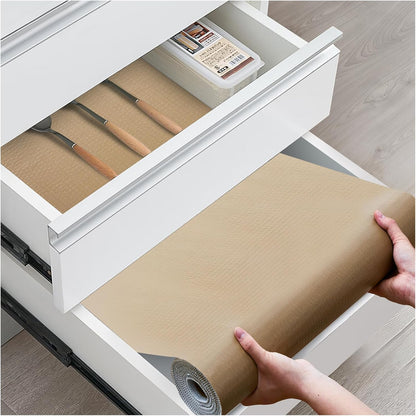 Drawer and Shelf Liner for Kitchen Cabinets, White, 12IN X 10FT