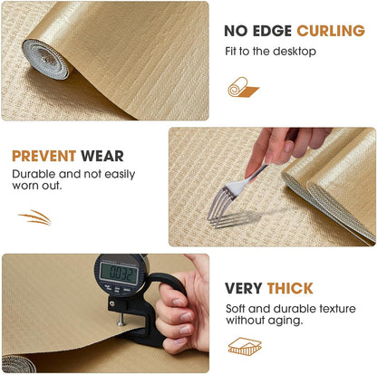 Drawer and Shelf Liner for Kitchen Cabinets, White, 12IN X 10FT