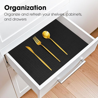 Drawer and Shelf Liner for Kitchen Cabinets, White, 12IN X 10FT