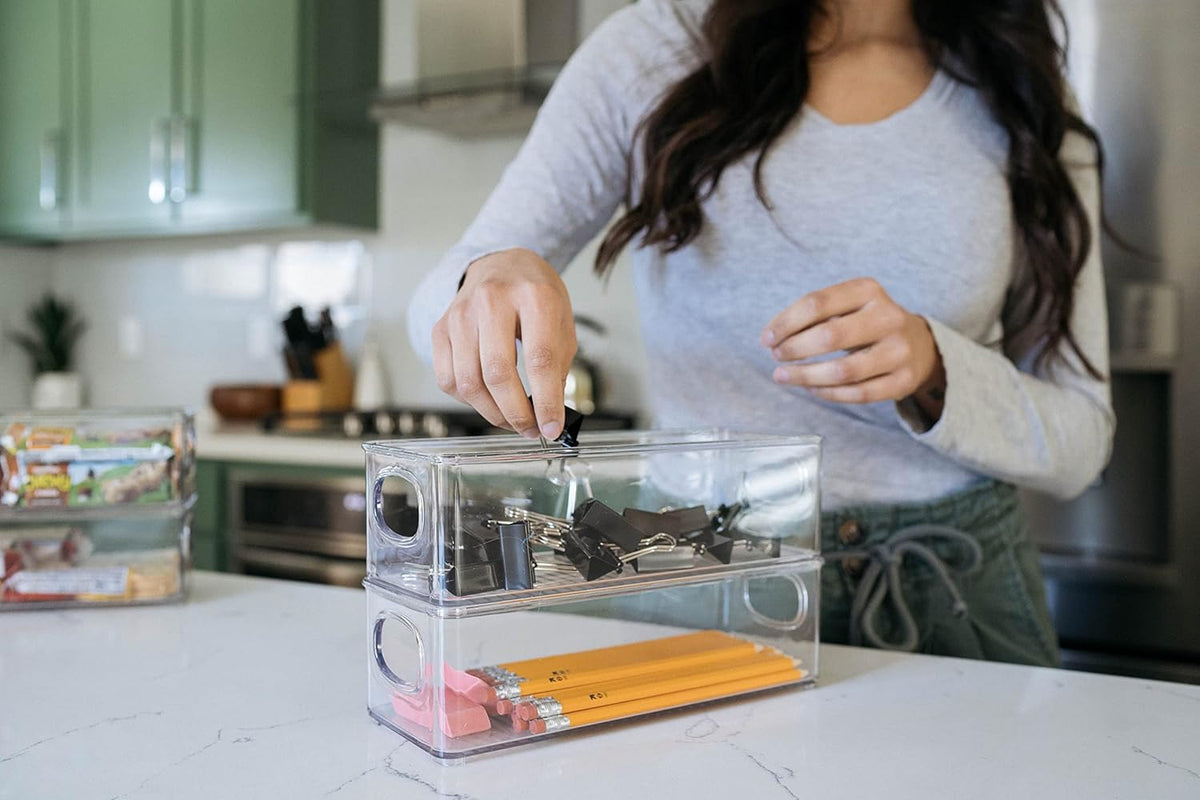 ClearSpace Plastic Pantry Organization and Food Storage Bin – Great Kitchen Organization and Kitchen Storage – Fridge Organizer Bins