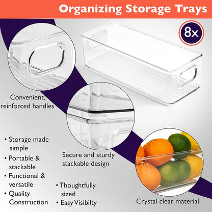 ClearSpace Plastic Pantry Organization and Food Storage Bin – Great Kitchen Organization and Kitchen Storage – Fridge Organizer Bins