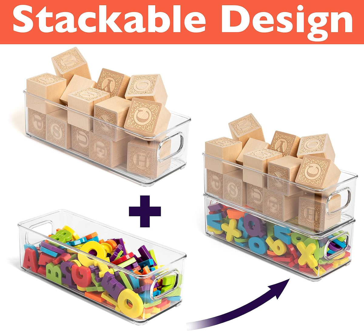 ClearSpace Plastic Pantry Organization and Food Storage Bin – Great Kitchen Organization and Kitchen Storage – Fridge Organizer Bins