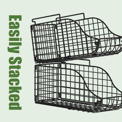 8 Pack Stackable Can Organizer for Pantry Cabinet Food Storage