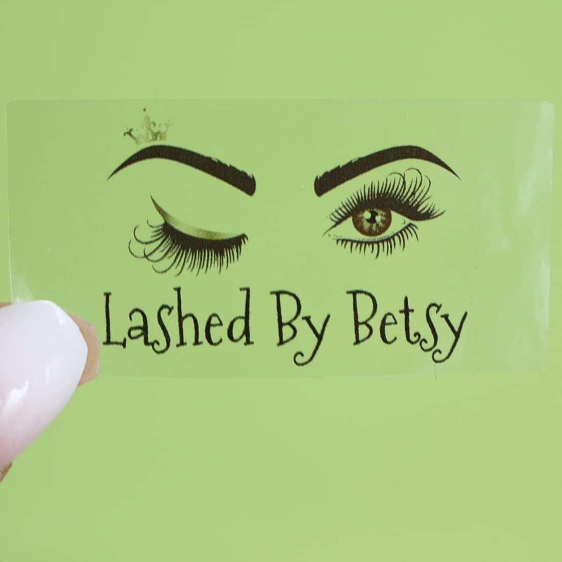 Custom Your Own Clear Stickers Personalized Transparent Logo Sticker – Customized Waterproof Labels with Any Text Name + Photo– Fade Resistant,Tear-Resistant– Roll Packed