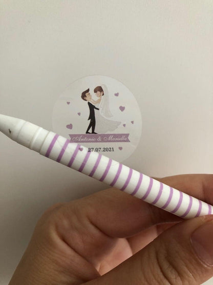 Custom Your Own Clear Stickers Personalized Transparent Logo Sticker – Customized Waterproof Labels with Any Text Name + Photo– Fade Resistant,Tear-Resistant– Roll Packed