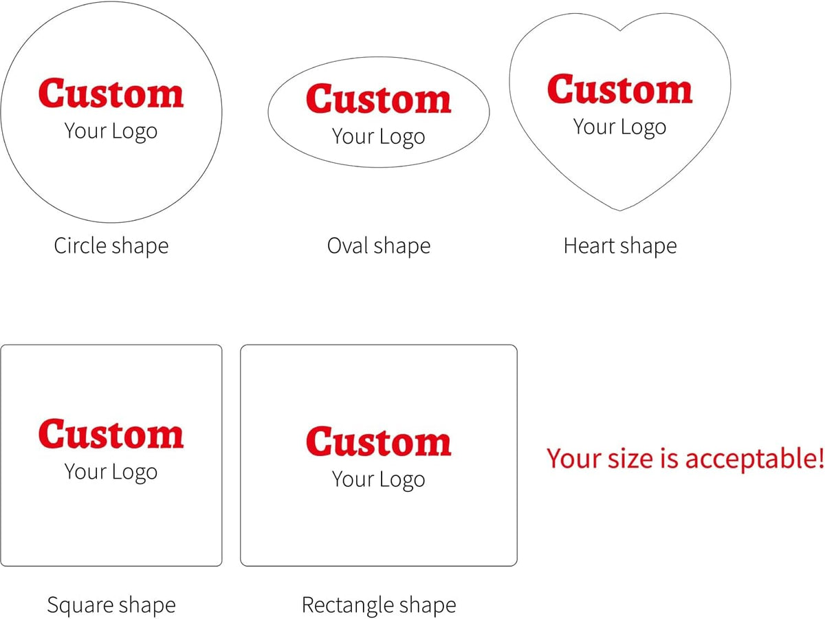 Custom Your Own Clear Stickers Personalized Transparent Logo Sticker – Customized Waterproof Labels with Any Text Name + Photo– Fade Resistant,Tear-Resistant– Roll Packed