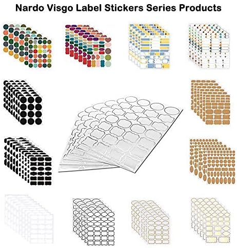 Waterproof Removable Labels for Bottles, Jars & Food Containers - Self-Adhesive Stickers for Kitchen Pantry Storage, Spice Labels, Travel - 192pcs 4 Sizes with Silver Border