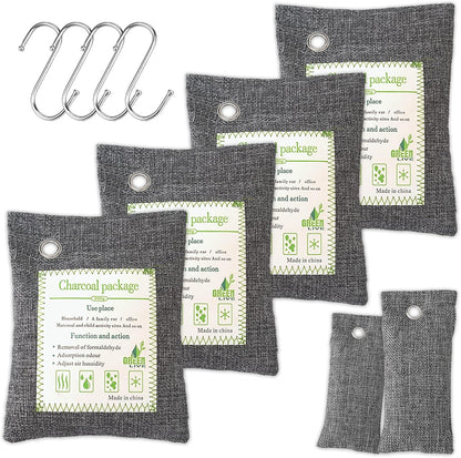 Activated Charcoal Odor Absorber, Bamboo Charcoal Air Purifying Bag.