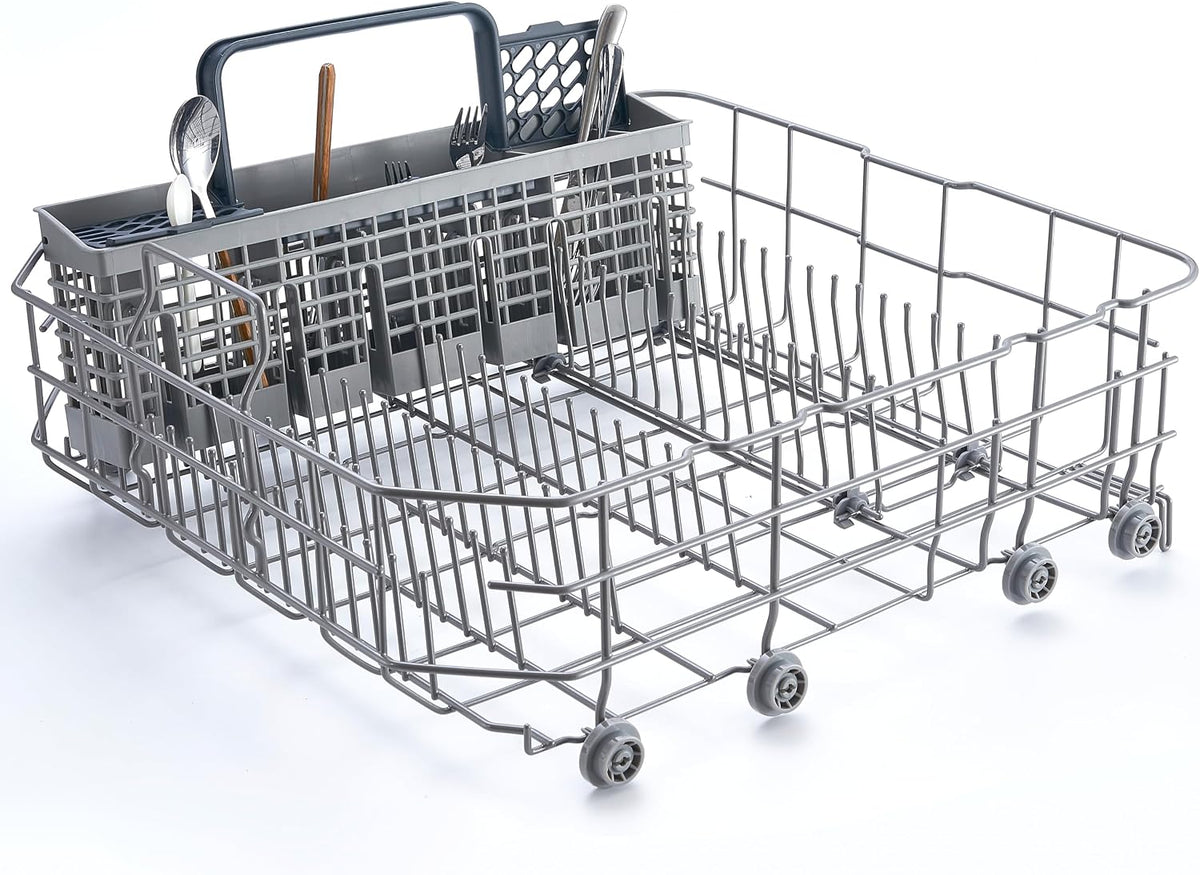 Dishwasher Cutlery Basket (9 x 3 x 10.3 inches) Fit For samsung DD82-01112A / ‎DD94-01013A / DD97-00250A Silverware Utensil Basket - Competible With Samsung, whirlpo-l, Bosch etc. Parts DD82-01384A
