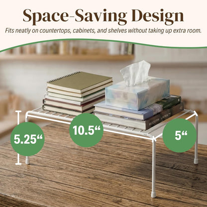 2-Pack Wire Shelves, Cabinet Shelf Risers & Freezer Organizers
