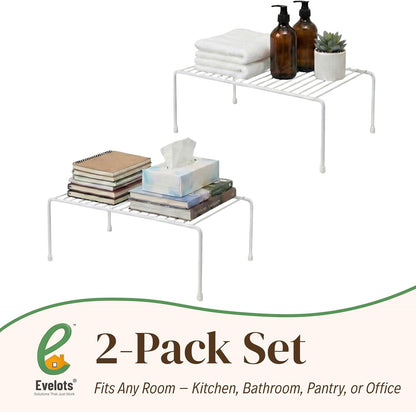 2-Pack Wire Shelves, Cabinet Shelf Risers & Freezer Organizers