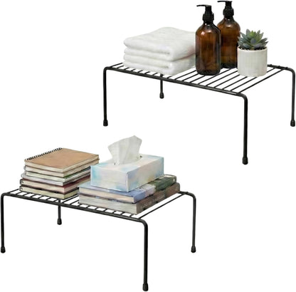 2-Pack Wire Shelves, Cabinet Shelf Risers & Freezer Organizers