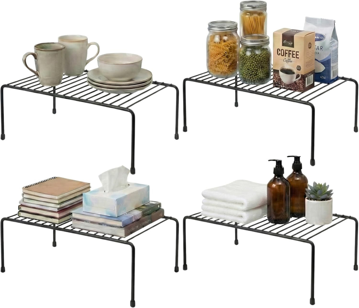 2-Pack Wire Shelves, Cabinet Shelf Risers & Freezer Organizers