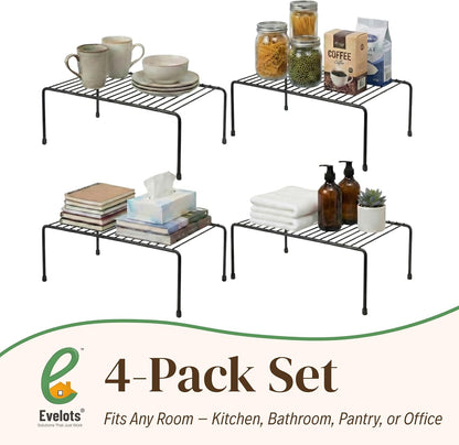 2-Pack Wire Shelves, Cabinet Shelf Risers & Freezer Organizers